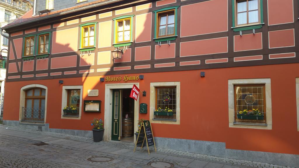 Gasthaus& Pension Zum Roten Haus Bad Schandau Dış mekan fotoğraf